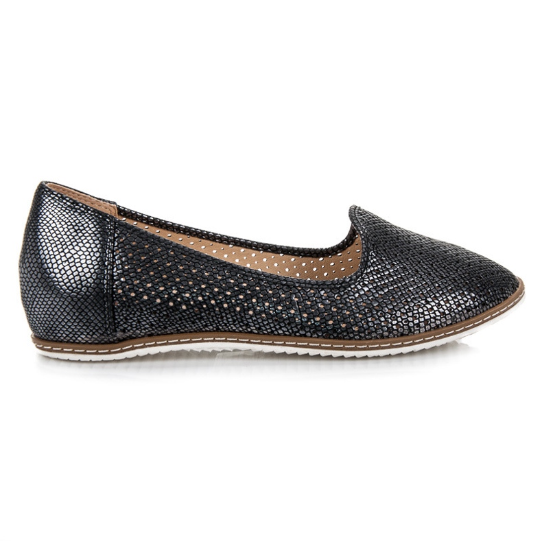 Vinceza Black Openwork Lords crno