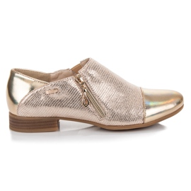 W. Potocki Zlatne cipele sa zmijskim printom zlatni