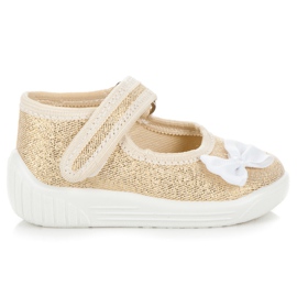 Reweks Zlatne cipele s lukom zlatni