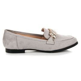 Vices Cipele od antilopa s ukrasom siva