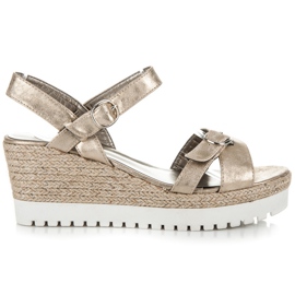 Kylie Zlatne sandale espadrile zlatna