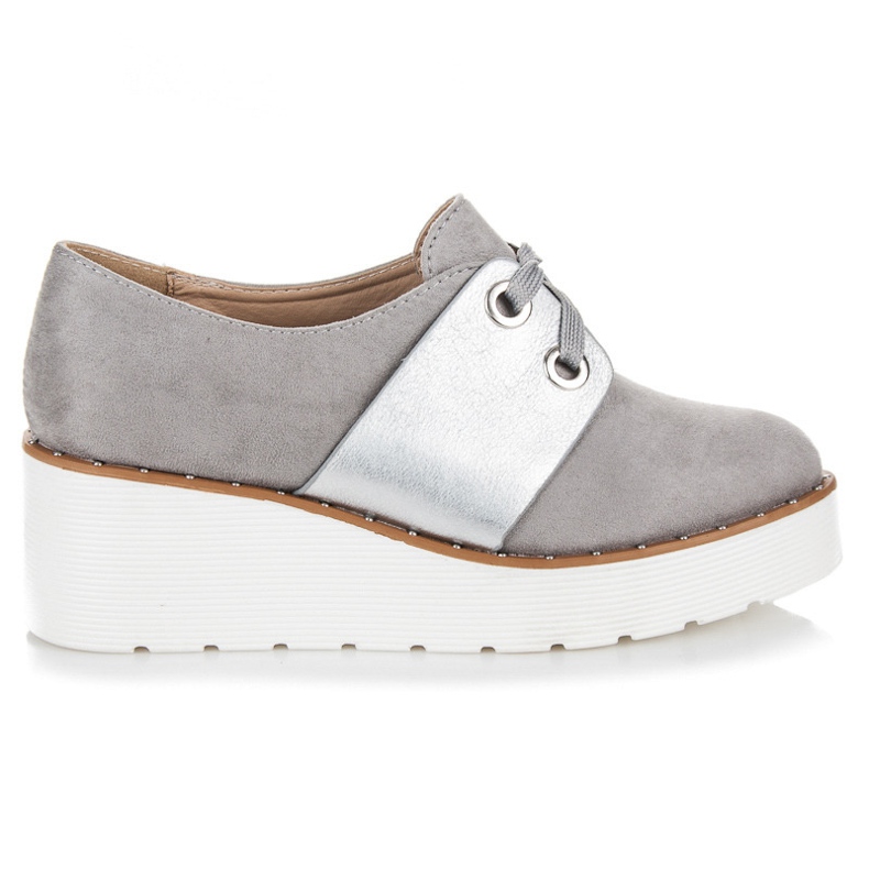 Seastar Vezani brogueovi na platformi siva