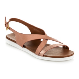 Vinceza ravne sandale ružičasta