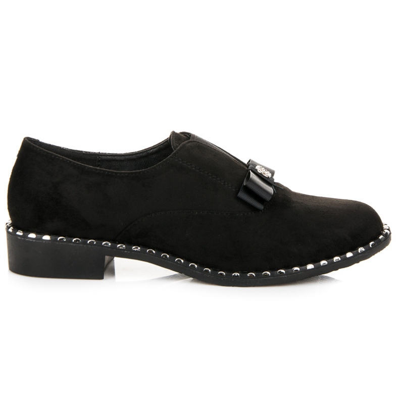 Vices Suede brogues s mašnom crno