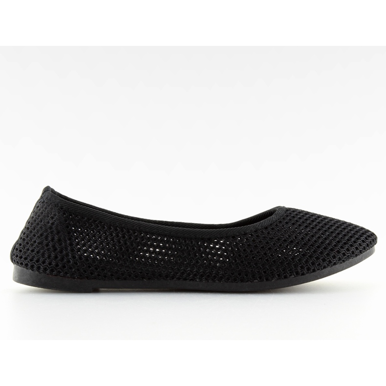 Crne mrežaste balerinke JX56 crne crno