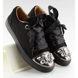 Crne tenisice sa kamenjem 6192 crne crna