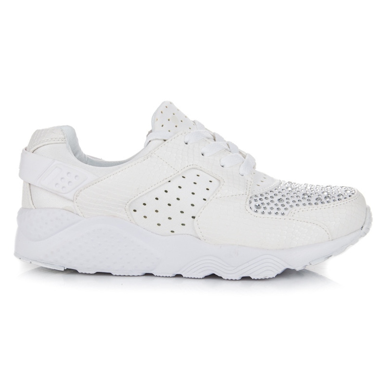 Kylie Sportske cipele s kristalima bijela