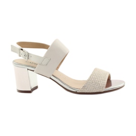 Caprice sandale ženske cipele 28302 smeđa žuta boja