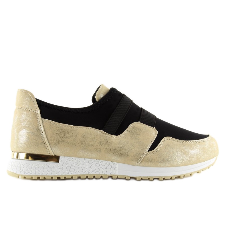 Crne ženske sportske cipele KB-060 BLACK / GOLD crno žuta boja
