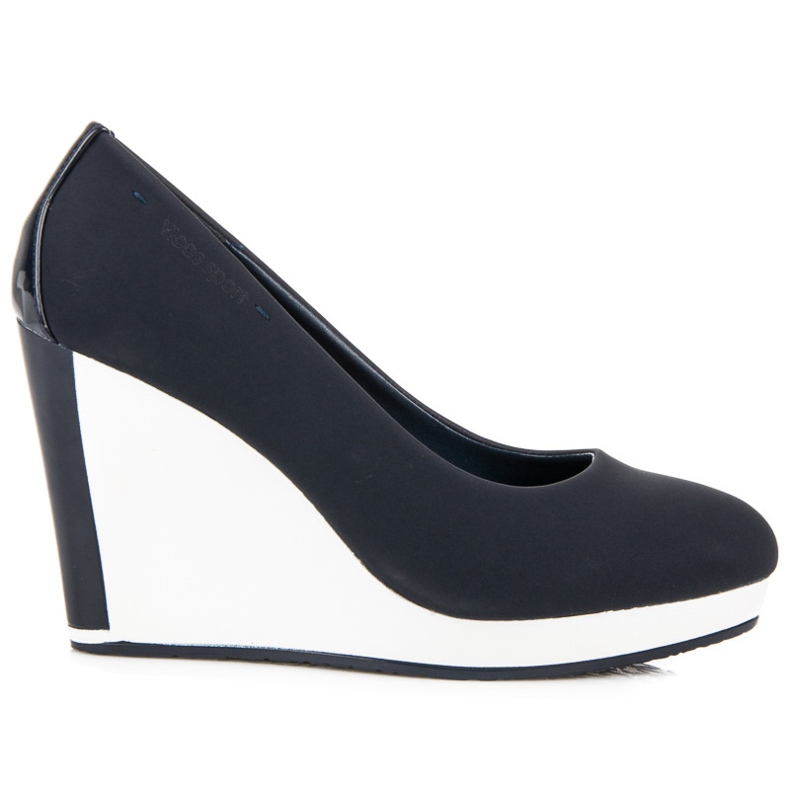 Vices Mornarskoplave cipele na klin plava