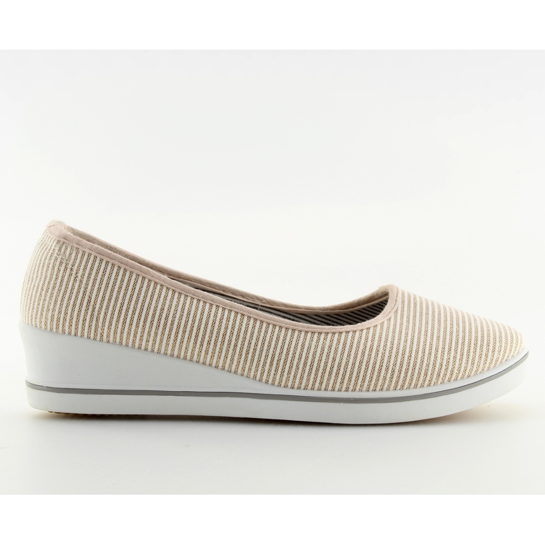 Zlatne c21v Zlatne balerinke na klin smeđa žuta boja