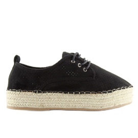 Crne ženske espadrile LL-118 Black crna