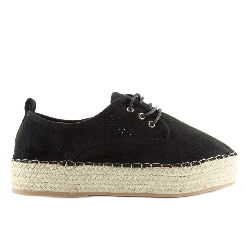Crne ženske espadrile LL-118 Black crno