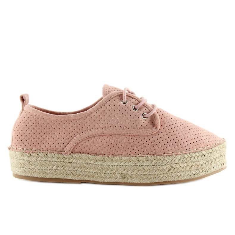 Ružičaste ženske espadrile LL-118 Pink ružičasta