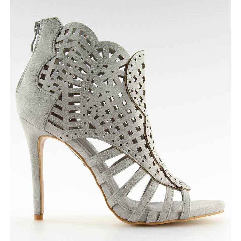 Sive čizme otvorenog prsta M286 sive siva