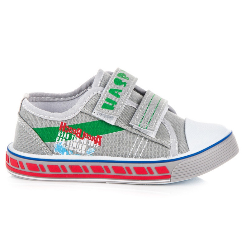 Hasby Dječačke tenisice s čičak trakom siva