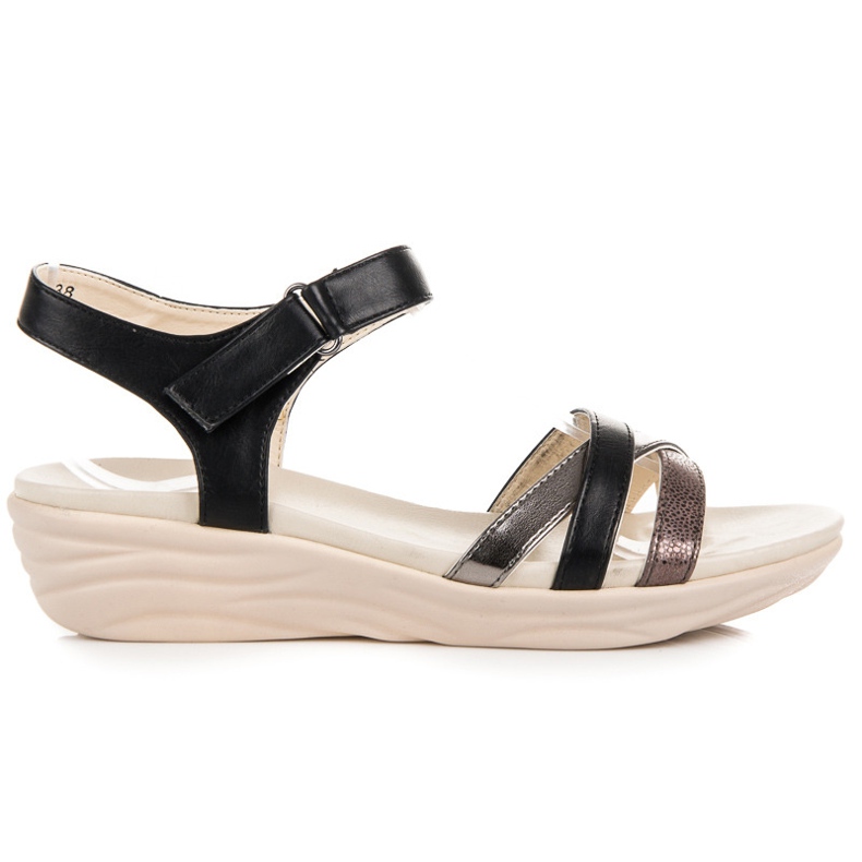 Kylie Sandale na čičak crno