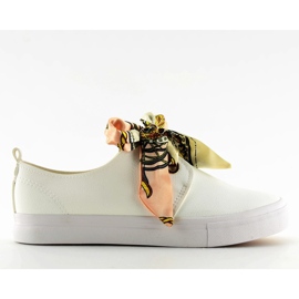 Tenisice na vezice s bijelom vrpcom bijela