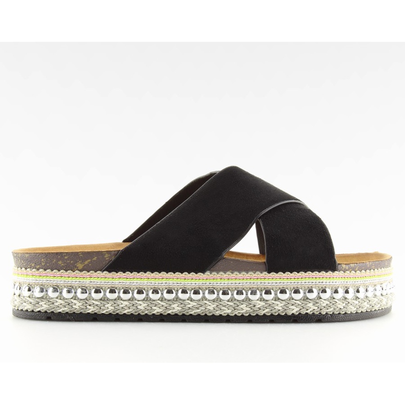 Crne ženske crne papuče CK15P crne crno