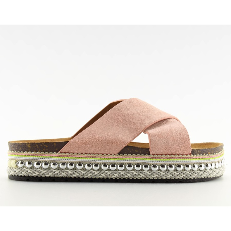 Pink Ženske roze papuče CK15P roze ružičasta