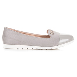 Vinceza Lordy s lakiranim prstom siva