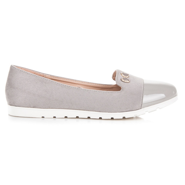 Vinceza Lordy s lakiranim prstom siva