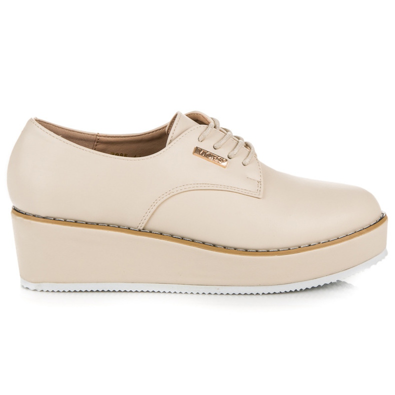 Vices Vezane cipele na klin poroci smeđa