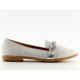 Siva Ženske sive mokasinke H8-110 Siva