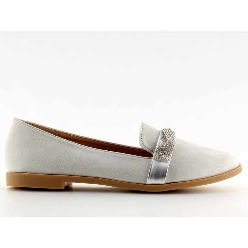 Siva Ženske sive mokasinke H8-110 Siva