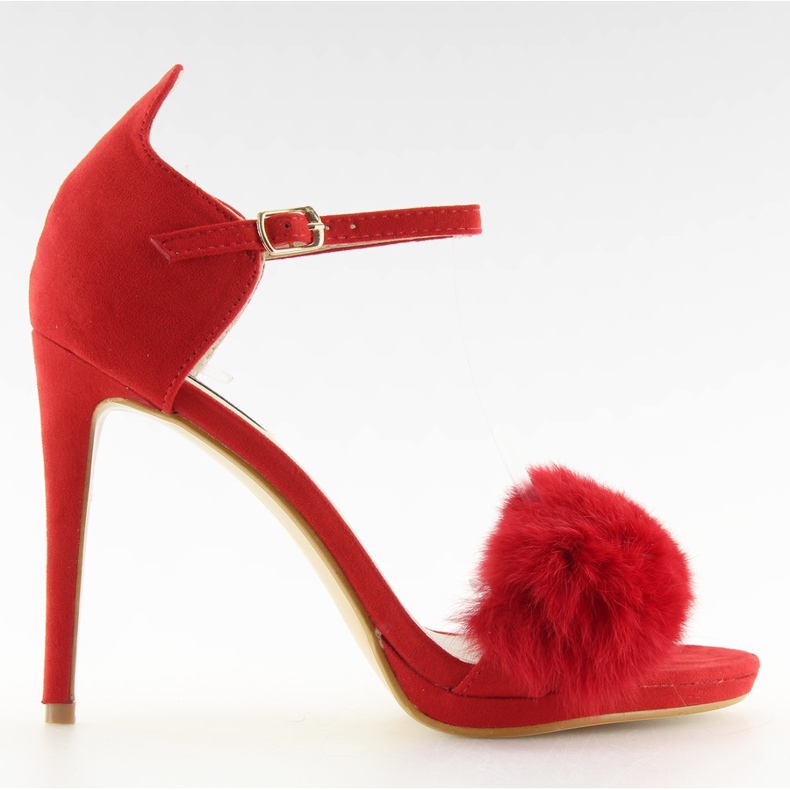 Sandale na pin pin L6120 crvene crvena