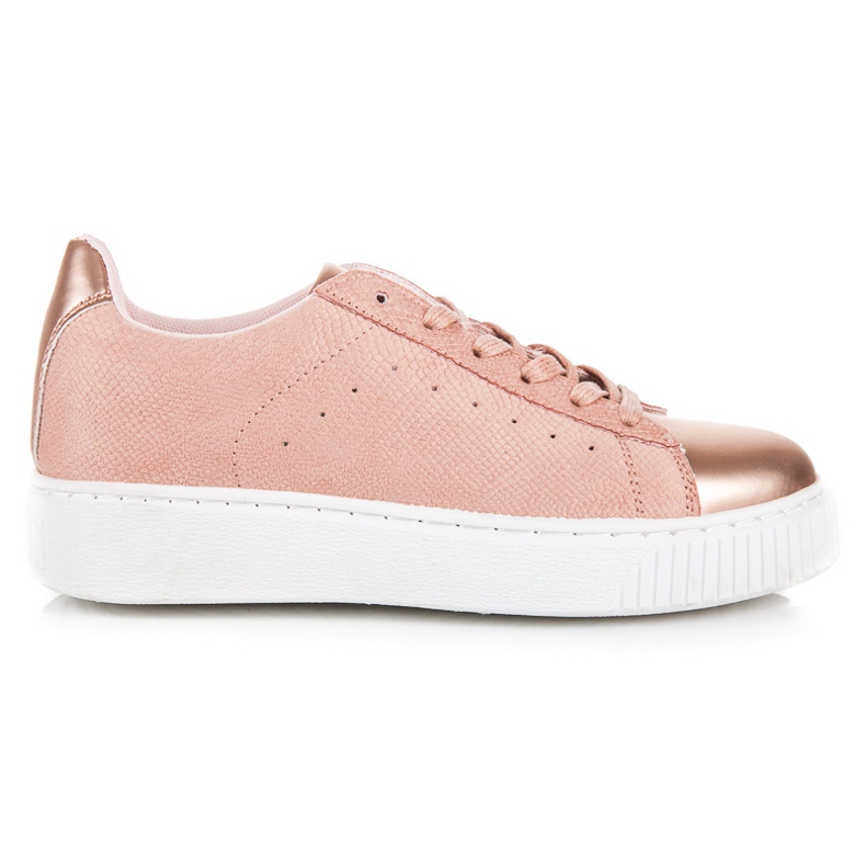 Vezane tenisice sa zmijskim printom ružičasta