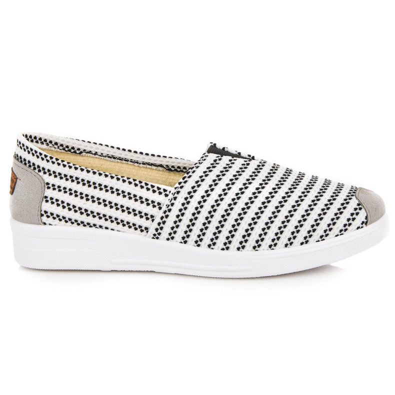 Slip-on tenisice s prugama crno bijela