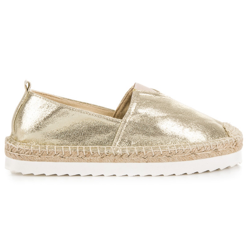 Zlatne slip-on espadrile zlatna