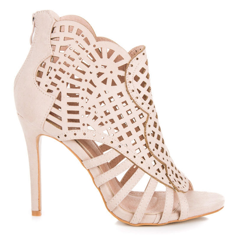 Seastar Ažurirane sandale s patentnim zatvaračem smeđa