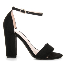 Seastar Sandale od antilopa na stupicu crna