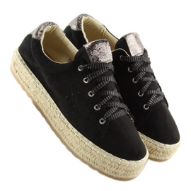 Crne BB01P Crne espadrile tenisice crna