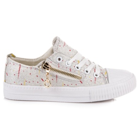 Sjajne dječje tenisice siva