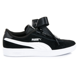 Puma Smash V2 Ribbon Jr crno