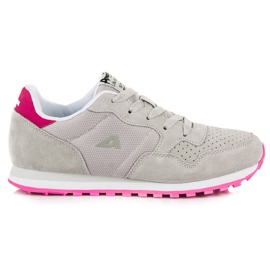 American Club Američka kožna sportska obuća siva