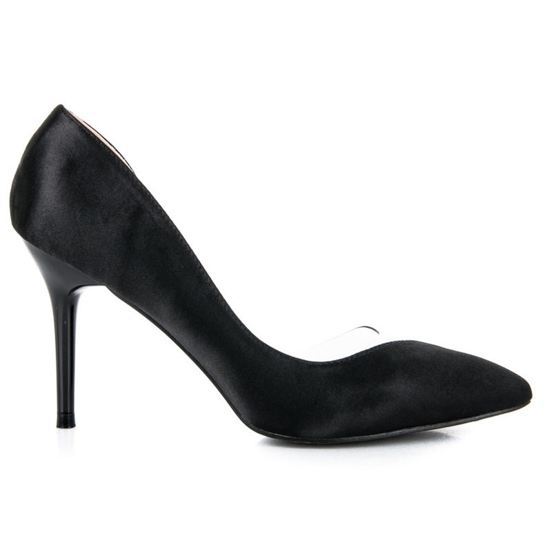 Satenske prozirne igle crno