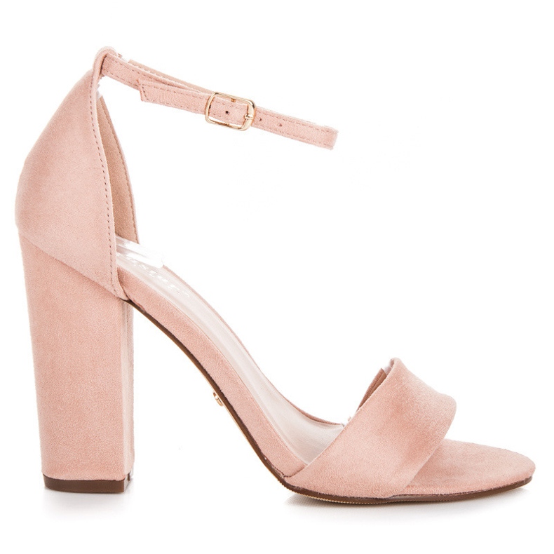 Seastar Sandale od antilopa na stupicu ružičasta