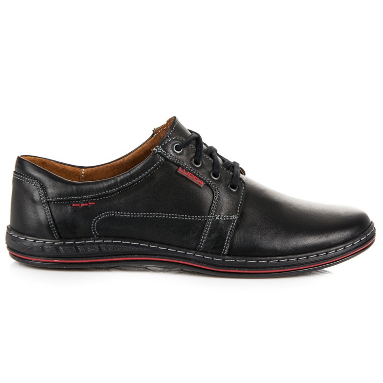 Ležerne lucca cipele na vezanje crno