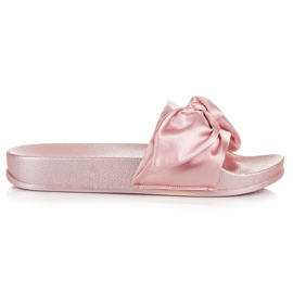 Via Giulia  Ružičaste papuče s mašnom ružičasta