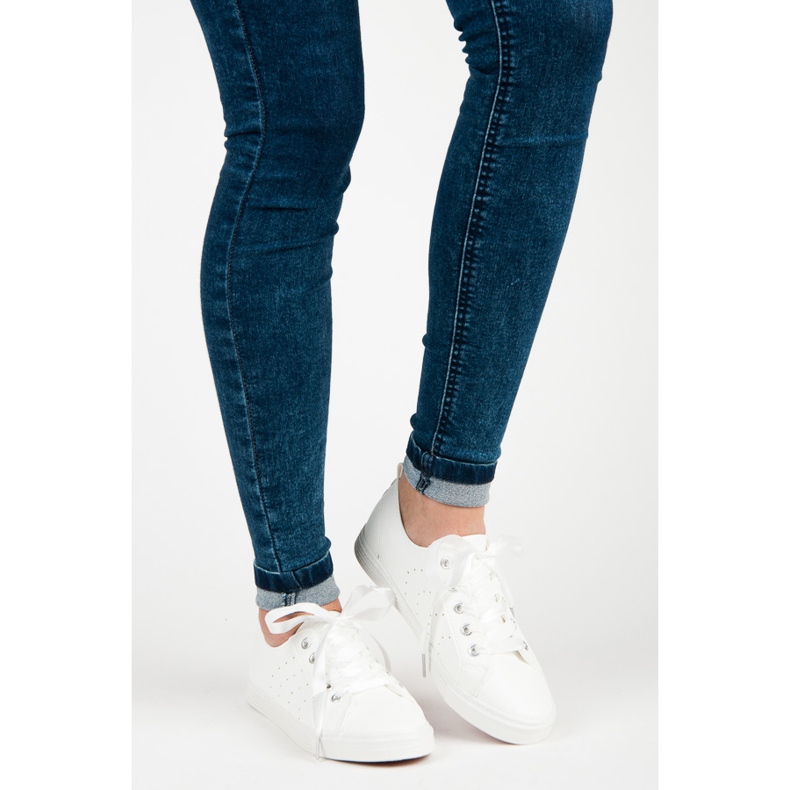 Kylie Bijele tenisice vezane vrpcom bijela