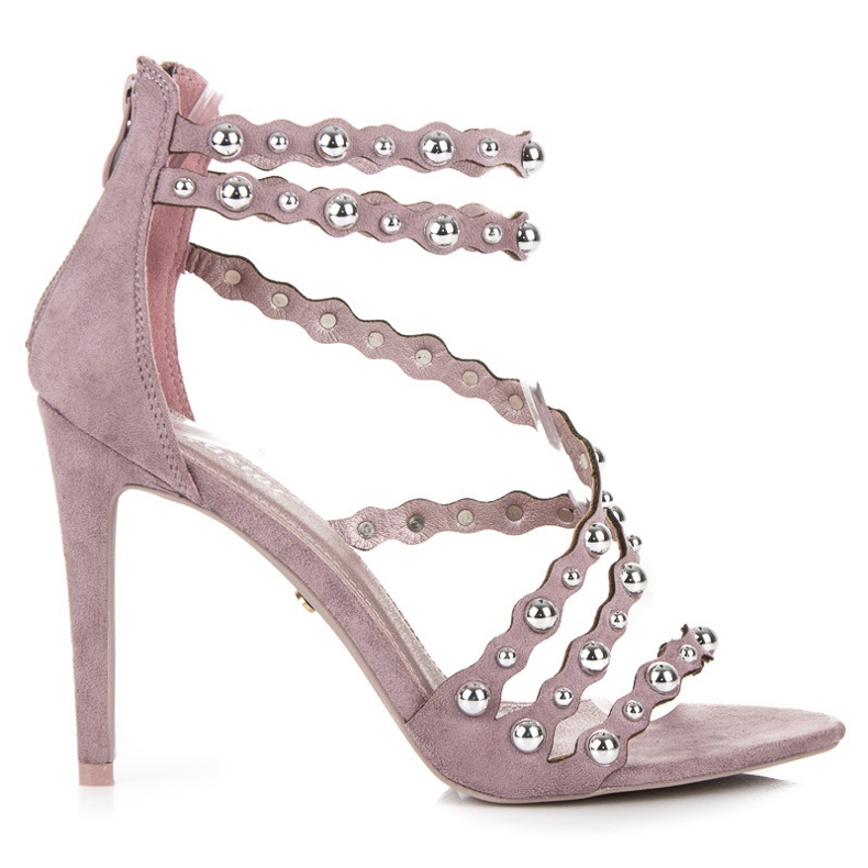 Seastar Sandale na visoke pete zakopčane patentnim zatvaračem ljubičasta