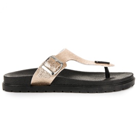 Zlatne VINCEZA papuče zlatni