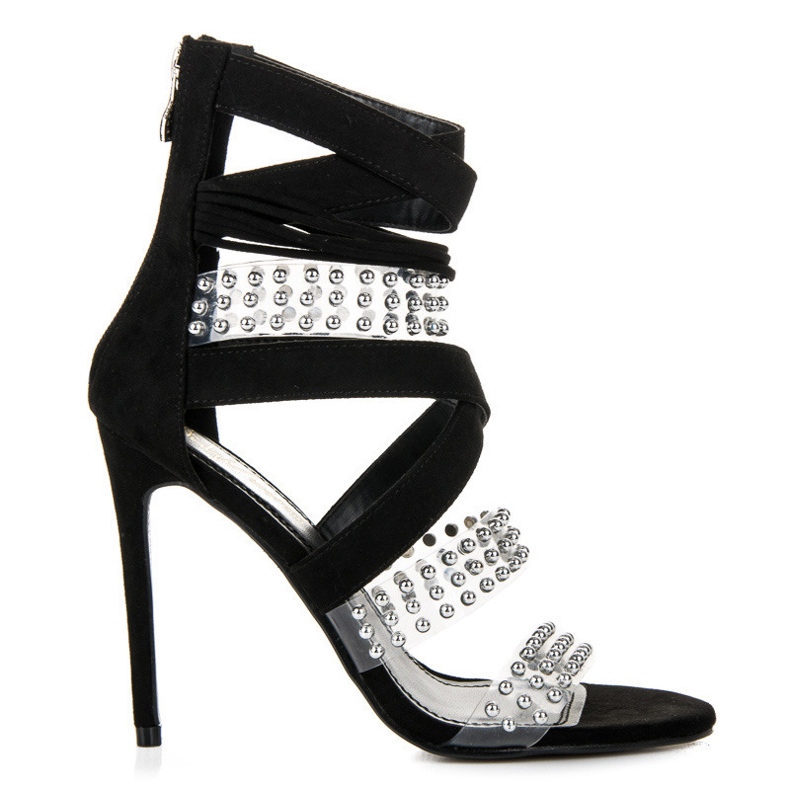 Sergio Todzi Seksi sandale sergio za nošenje crno