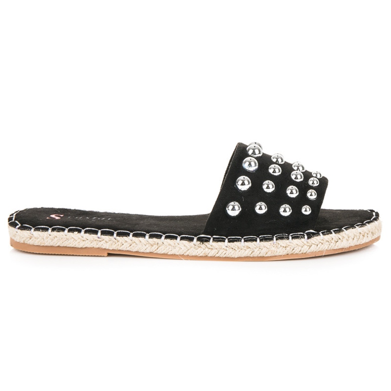Seastar Japanke espadrile od antilopa crno
