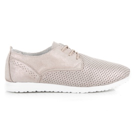 Vezane cipele VINCEZA žuta boja