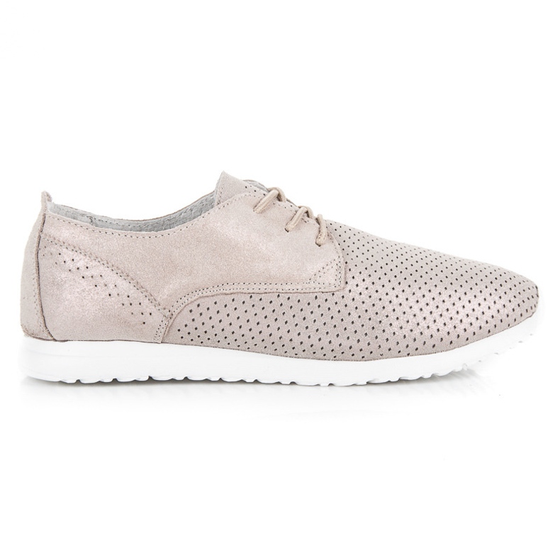 Vezane cipele VINCEZA žuta boja